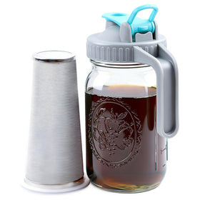 GMSWEET 32oz cold brew pitcher with clear glass and easy pour