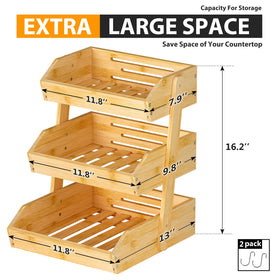 Gmtsl Assembly-ready fruit stand ready for dining room or kitchen use.