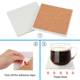 GNIEMCKIN blank ceramic tile for crafts ready to customize.