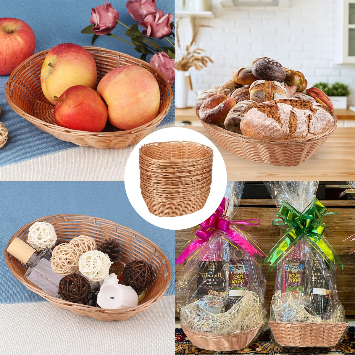 GNIEMCKIN centerpiece display basket styled for table decor