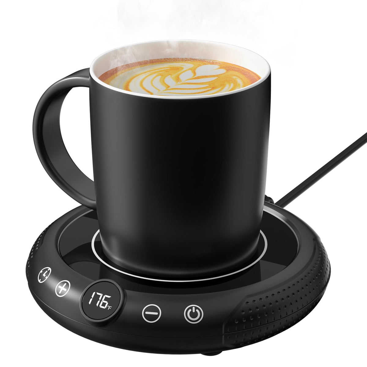 GNIYUIX coffee mug warmer panel keeps drinks warm on your desk