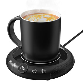 GNIYUIX coffee mug warmer panel keeps drinks warm on your desk