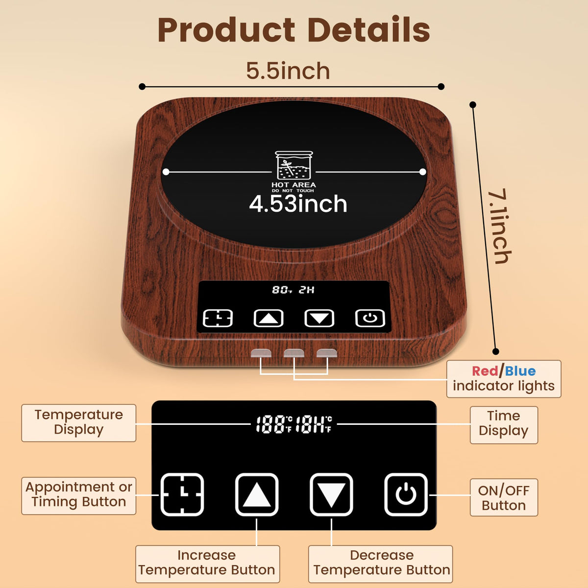 GNIYUIX sourdough starter warmer energy efficiency reduces power usage while heating.
