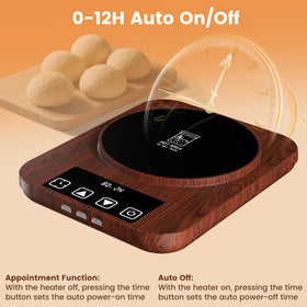 GNIYUIX sourdough starter warmer LED indicators help monitor heat status during fermentation.