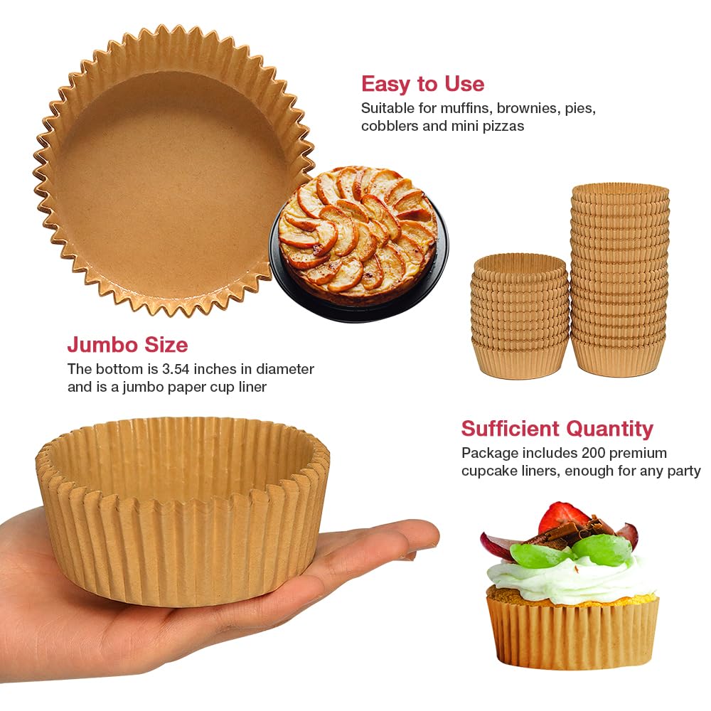 Goalfly disposable baking cups brown for quick cleanup.