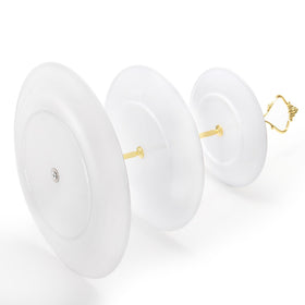 Goaste 10-inch bottom tier anchors a full dessert table.