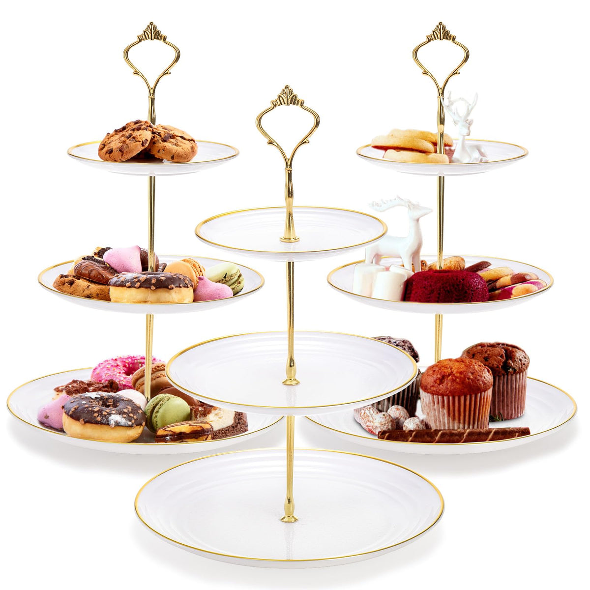 Goaste 6-inch top tier cupcake stand for compact dessert displays.