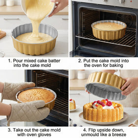 Easy-release design saves time during cooling and plating.