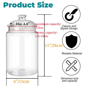 Goaste clear acrylic candy jar with airtight lid keeps sweets fresh.