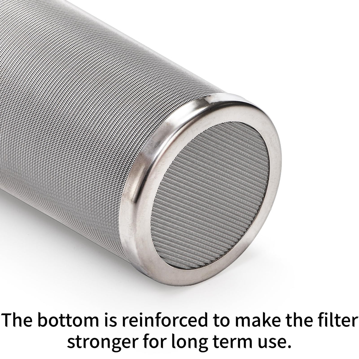 Goaste easy-clean stainless steel filter designed for quick rinsing and reuse.