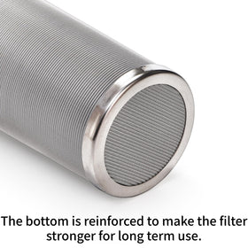 Goaste easy-clean stainless steel filter designed for quick rinsing and reuse.