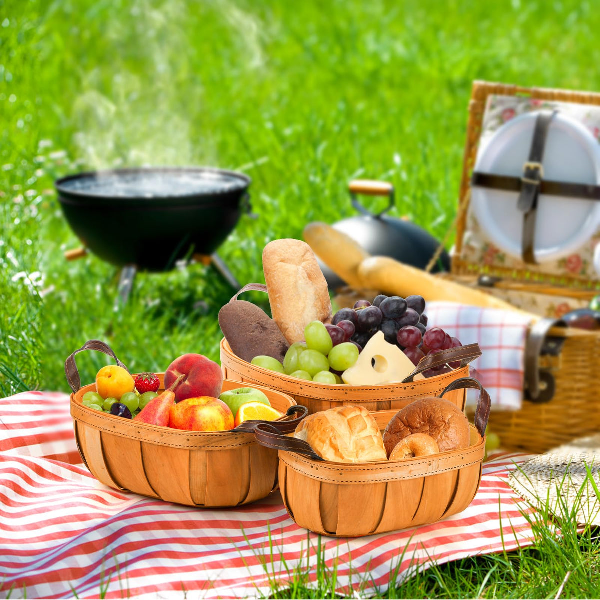 Goaste outdoor picnic beach basket ready for gatherings