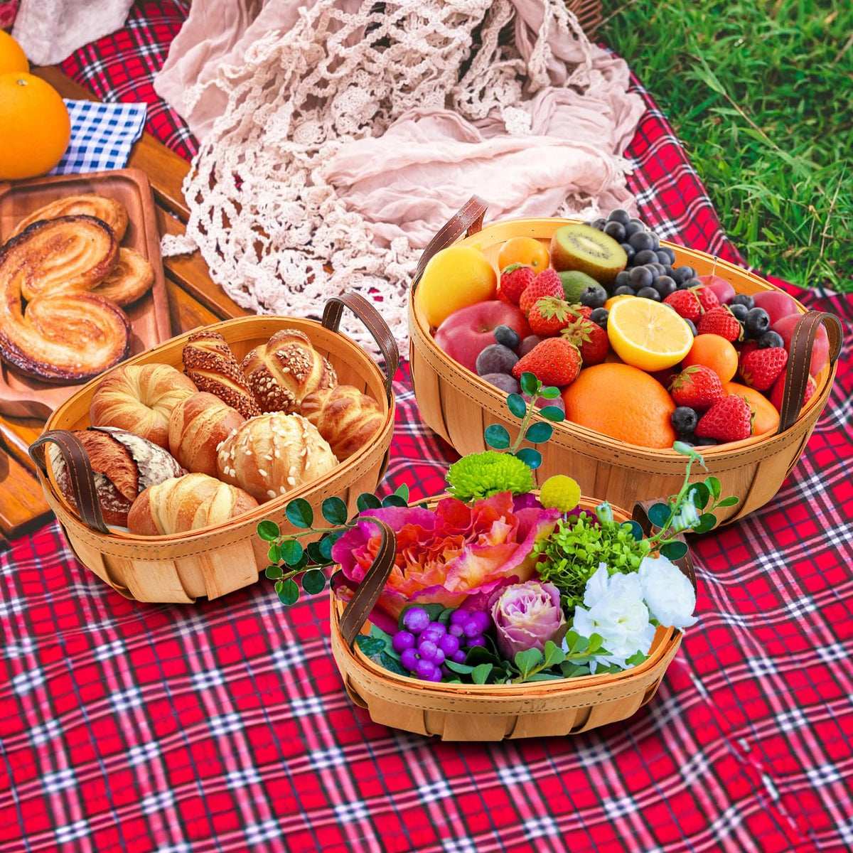 Goaste restaurant service basket for bread and display