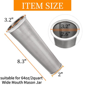 Goaste stainless steel strainer with seal ring ensures tight fit and reusable performance.