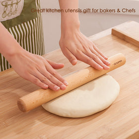 GOBAM Multi purpose rolling pin supports pasta, pies and fondant.