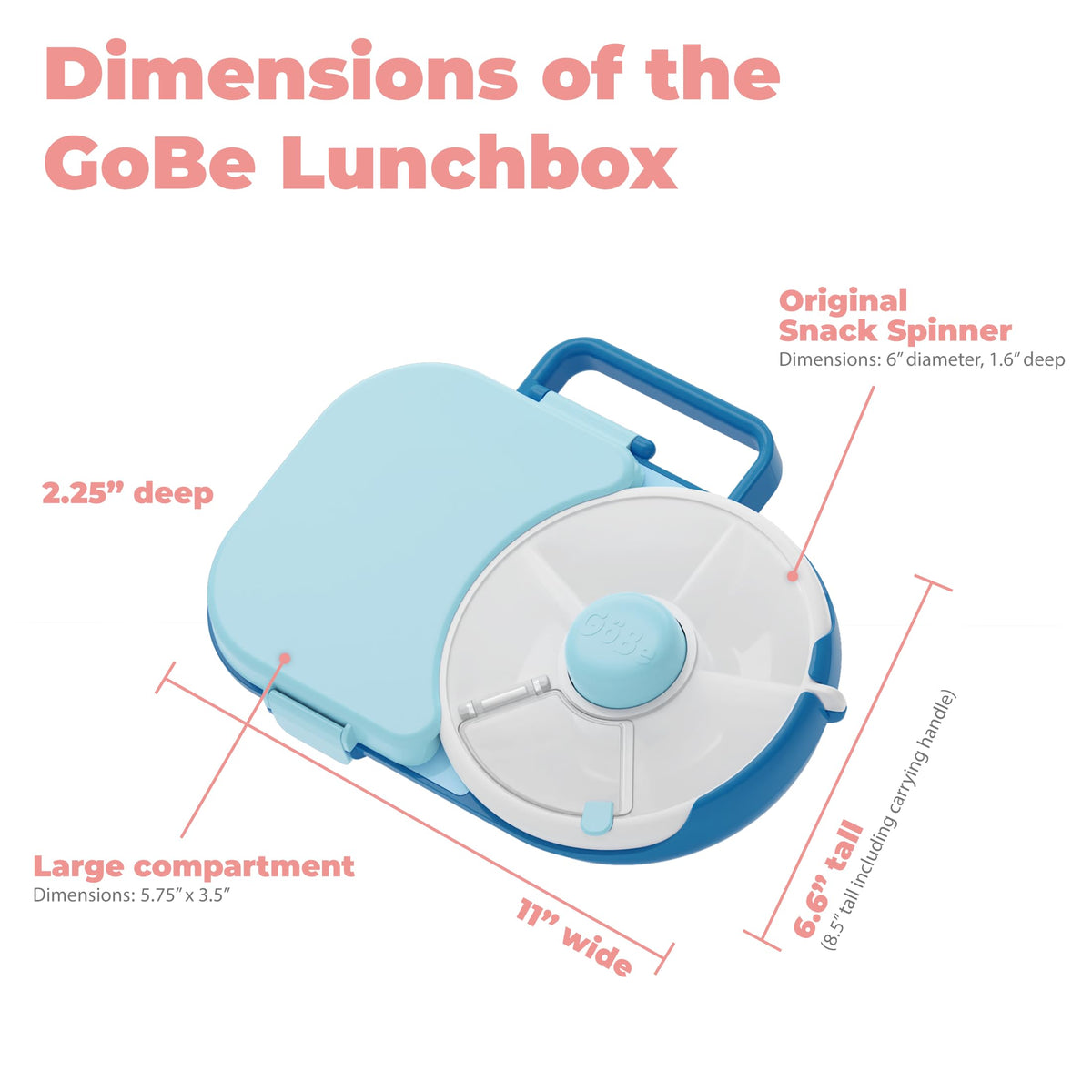 GoBe Macaron Blue sticker sheet included for personalization and fun.