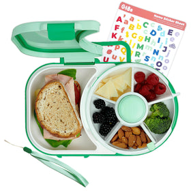 GoBe Kids Lunchbox spin snack compartments for organized school meals.