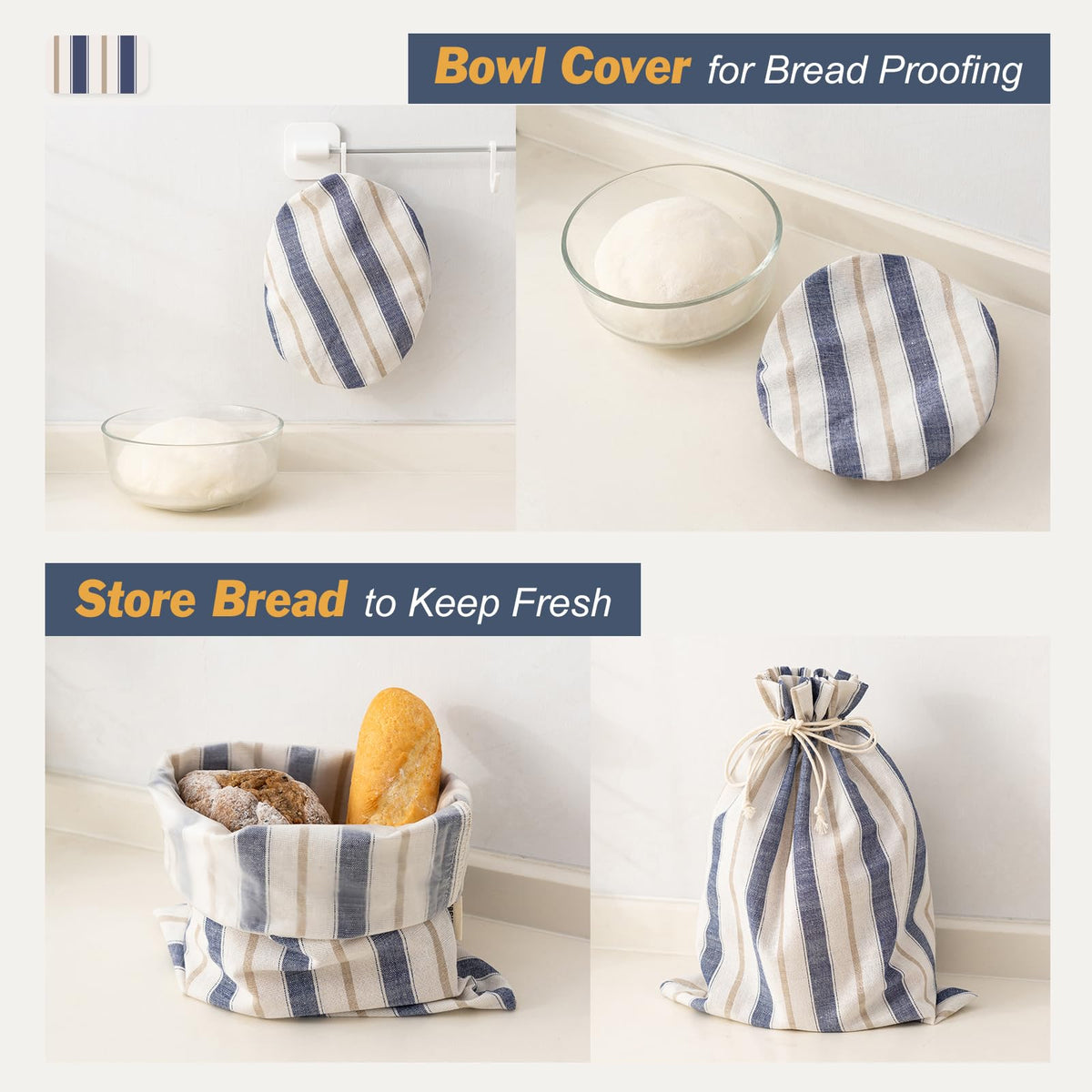 GobiSea-proofing bowl cover protects dough during fermentation