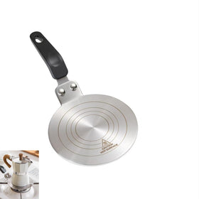 Gocoffun heat diffuser plate 13cm on stovetop evenly distributes heat for moka pot brewing