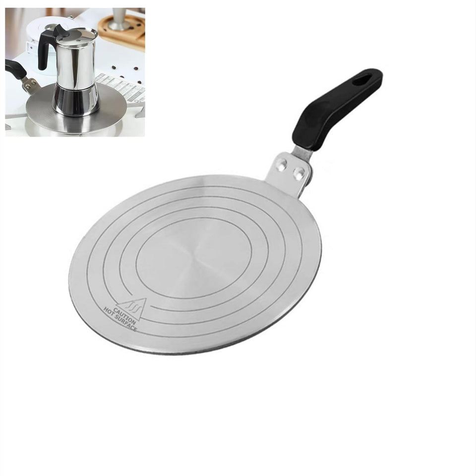 Gocoffun heat diffuser plate 20cm on stovetop for even heating.