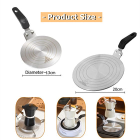 Gocoffun diffuser plate for gas stove, even heat for small pots