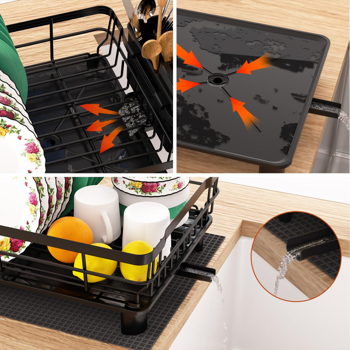 Godboat cup holder shows safe cup drying for four cups.
