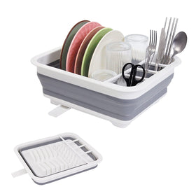 Goderewild collapsible rack over the sink for compact kitchen organization and drying.