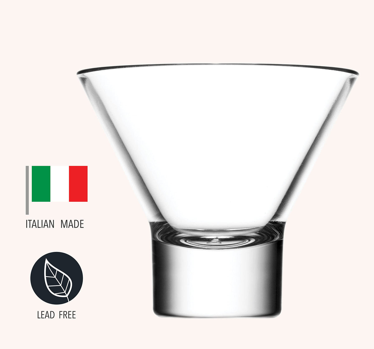 Godinger cocktail glasses Italy made, 8oz, great for stylish entertaining.