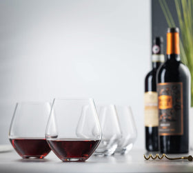 Godinger crystal wine glasses made in Europe deliver elegant presentation.