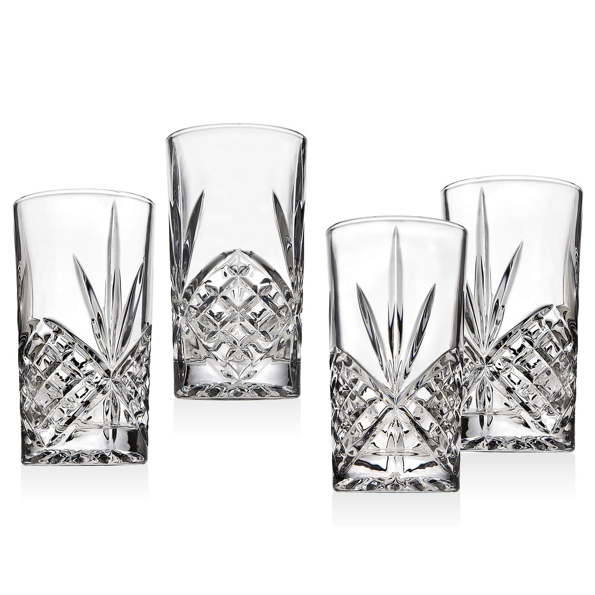 Godinger Dublin Highball glass showing 10-ounce capacity for cocktails.