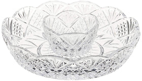 Godinger Dublin 8-inch chip and dip platter for elegant entertaining