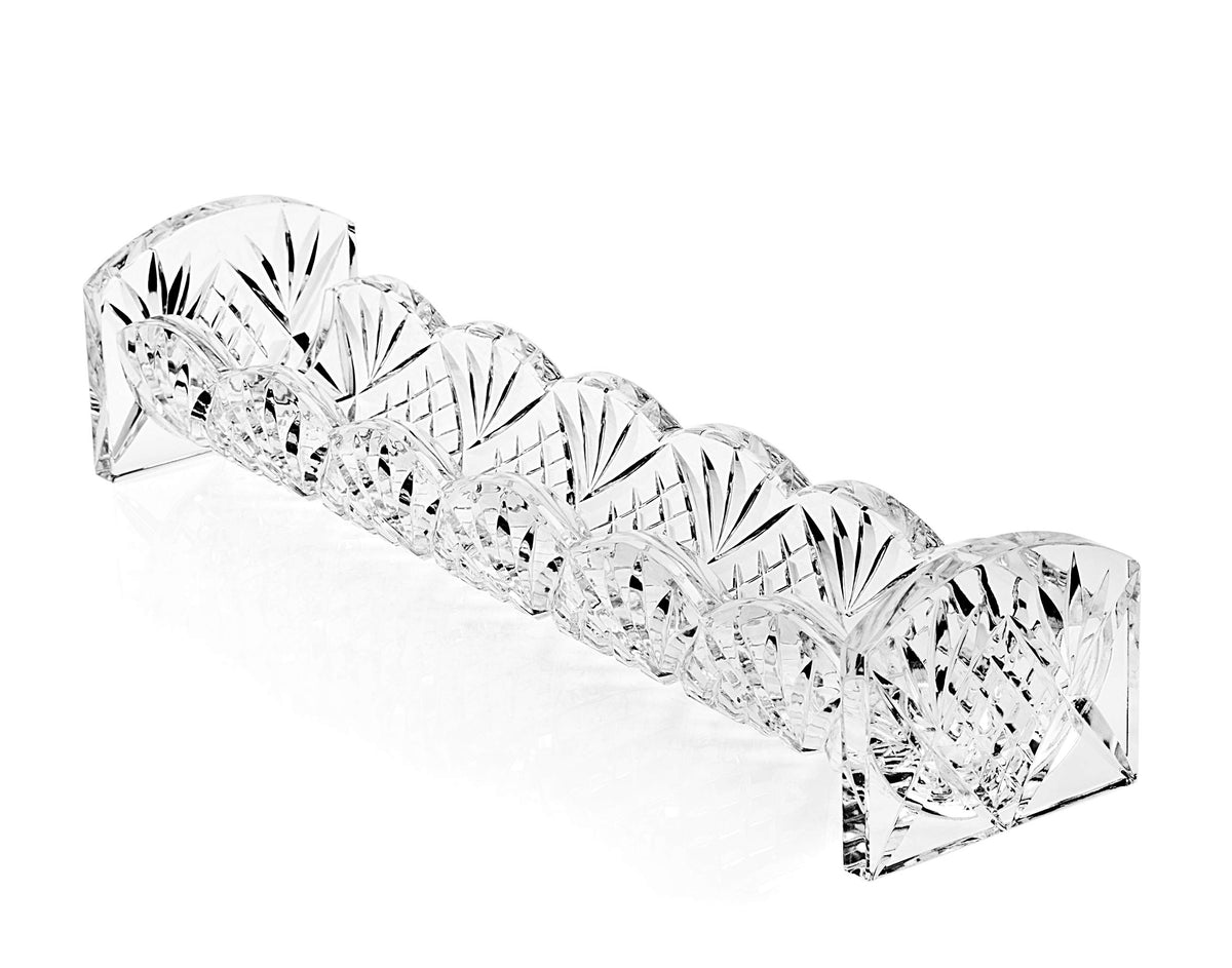 Godinger Dublin Cracker Tray on a table, perfect for appetizers and festive snacks.