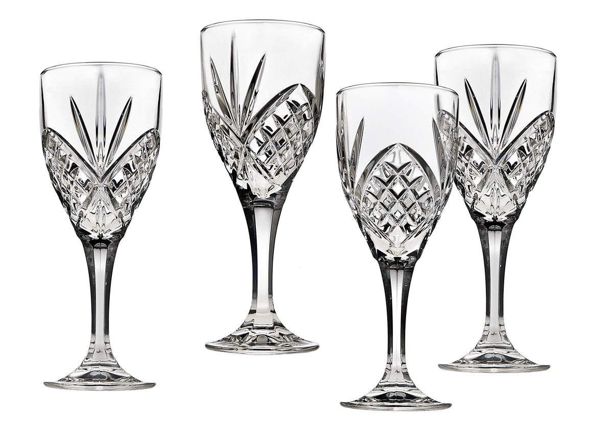 Godinger Dublin crystal wine glass set of 4 showcasing timeless barware
