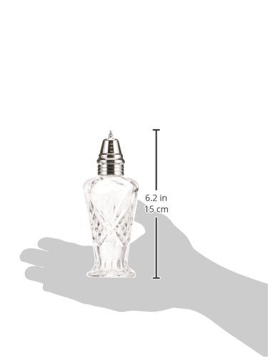 Godinger Dublin pepper shaker in clear crystal enhances meal seasoning