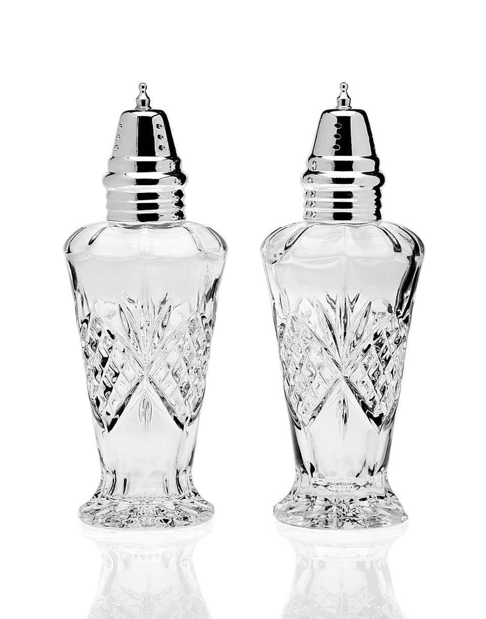 Godinger Dublin salt shaker in clear crystal for elegant table service