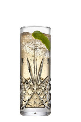 Godinger Dublin tall beverage glass ideal for cocktails, water, and juice.