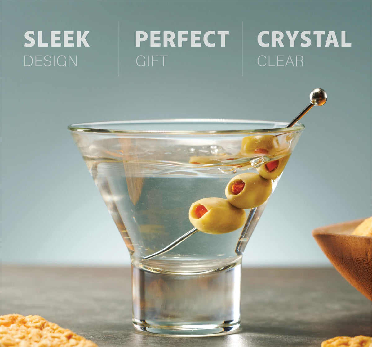 Godinger gift set martini glasses, perfect for weddings, holidays, or housewarmings.