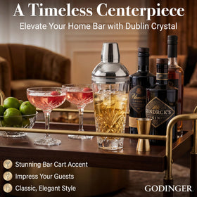 Godinger lead-free crystal shaker 17oz ready for upscale entertaining