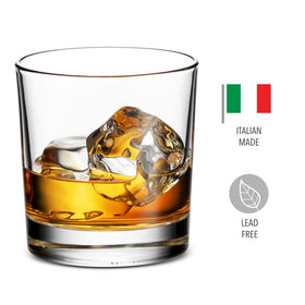 Godinger tall highball glasses with a modern silhouette.