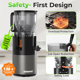 Godspeeds juicer gift-ready packaging supports giving healthy moments