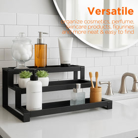 GOENDR spice rack uses powder-coated metal for durability and modern look.