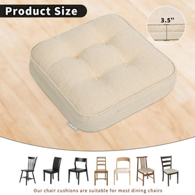 GOFORIT chair cushions durable coarse-woven fabric adds long-lasting style and support.