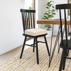 GOFORIT chair cushions roll-up packaging shows quick return to shape after unpacking.