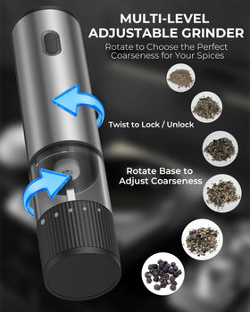 gofuch five coarse settings tailor texture for various dishes.