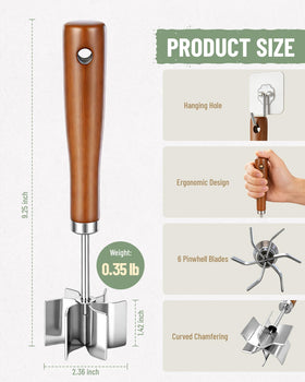 Gogeffor easy-clean stainless steel surface resists sticking.