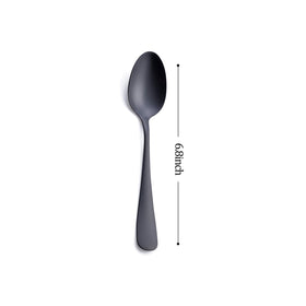 GoGeiLi dessert spoons indicating dishwasher safe for easy cleaning