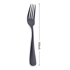 GoGeiLi table setting with matte black flatware for modern dining