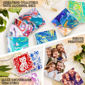 GOH DODD decoupage-ready coaster for custom gift ideas.
