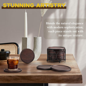 GOH DODD coasters on a table protect surfaces with style.