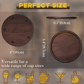 GOH DODD durable walnut coasters emphasize natural strength and longevity.